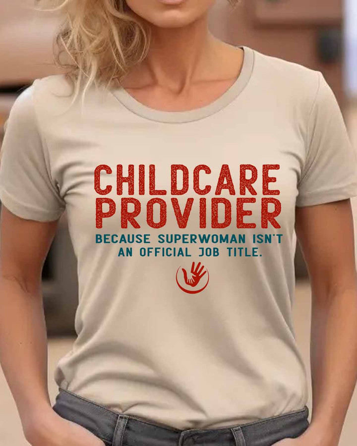 Awesome Childcare Provider-T-shirt-#F110124JOBTIT2FCHPRZ4