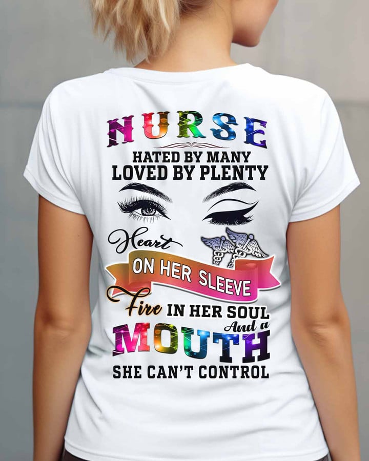 Nurse hated By Many Loved By Plenty-T-shirt-#F130124BYPLE12BNURSZ2