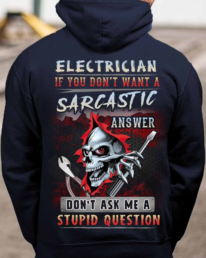 Sarcastic Electrician-Hoodie-#M170124ANSW4BELECZ8