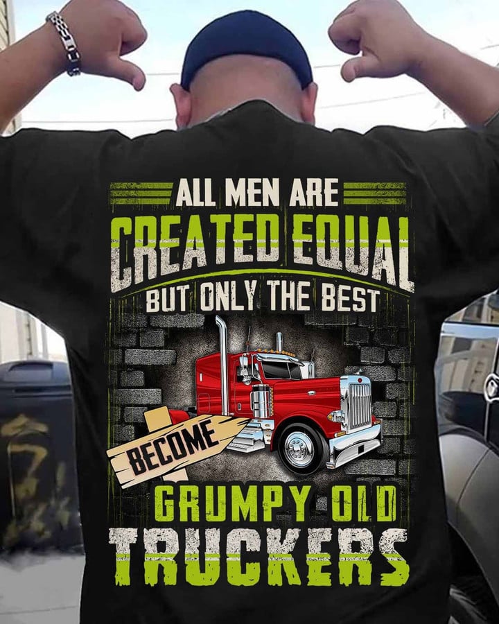 Grumpy Old Trucker-T-shirt-#M200124ARECRE2BTRUCZ6