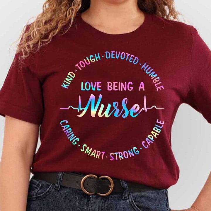 Love being a Nurse-T-shirt-#F250124KINTO1FNURSZ8