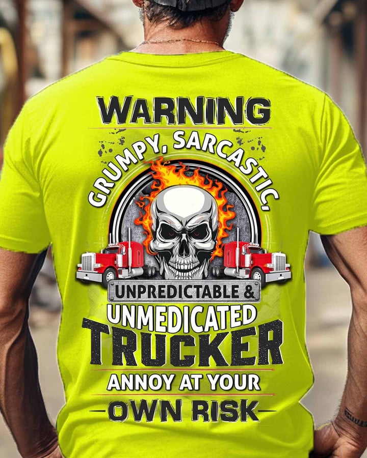 Unpredicatble Trucker-T-shirt-#M270124UNPRE7BTRUCZ6