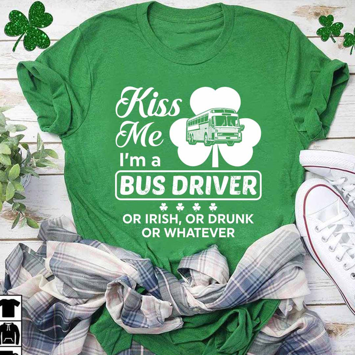 Kiss Me I am a Bus Driver-T-shirt-#F310124KISME2FBUDRZ2
