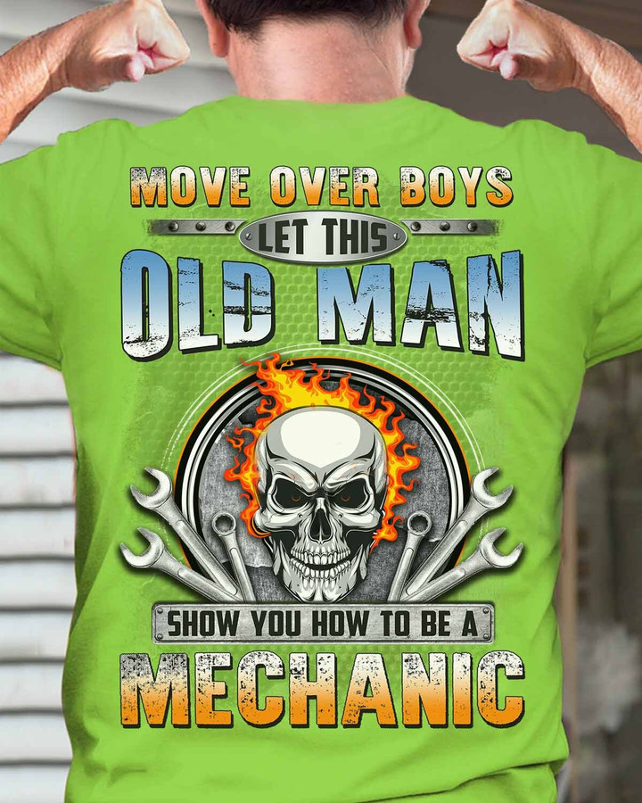 Let This Old man Show You How to be a Mechanic-T-shirt-#M080224OVBOY18BMECHZ6