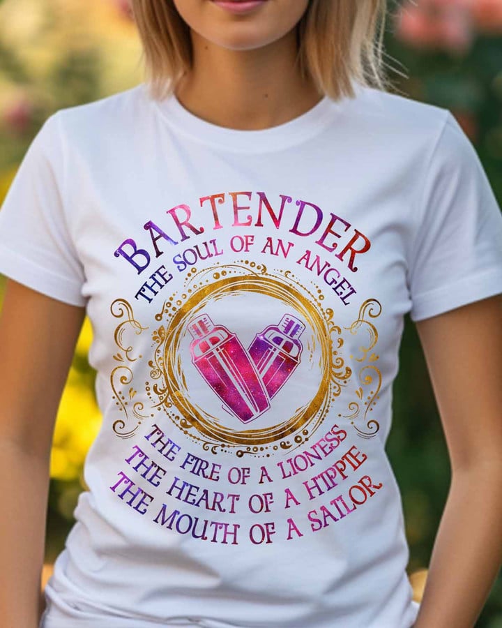 Bartender The Soul of an Angel-T-shirt-#F080224THESOL6FBARTZ7