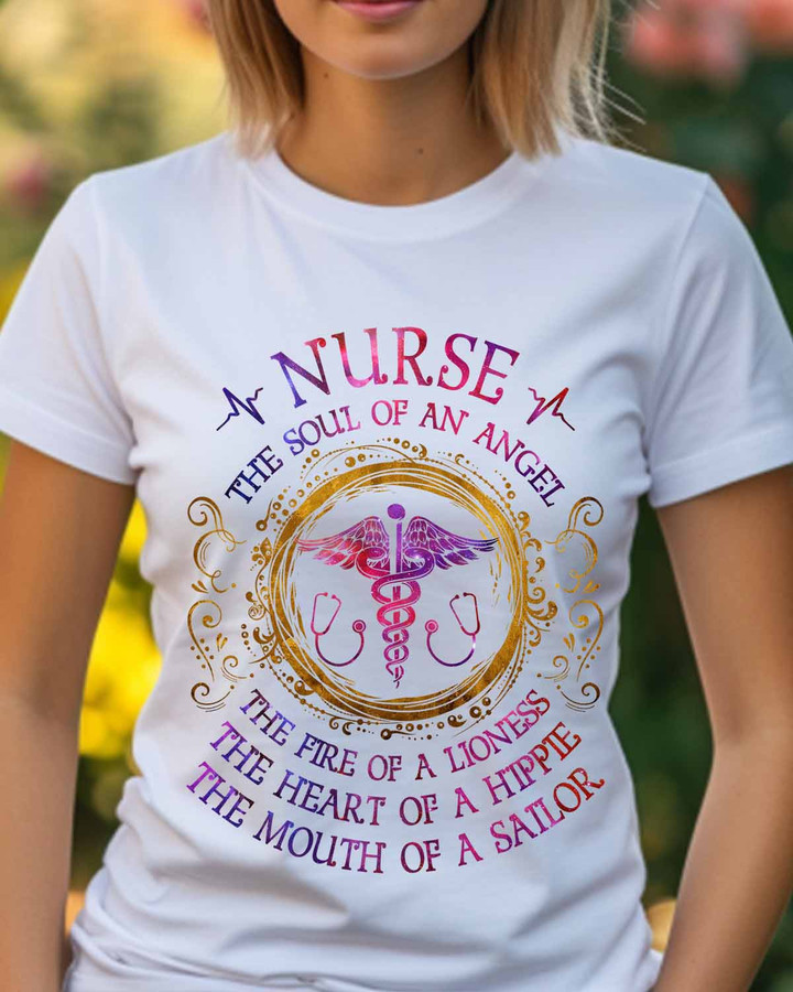 Nurse The Soul of an Angel-T-shirt-#F080224THESOL6FNURSZ7