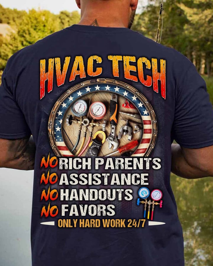 Awesome HVAC Tech- T-shirt-#M160324ONLHRD1BHVACZ7