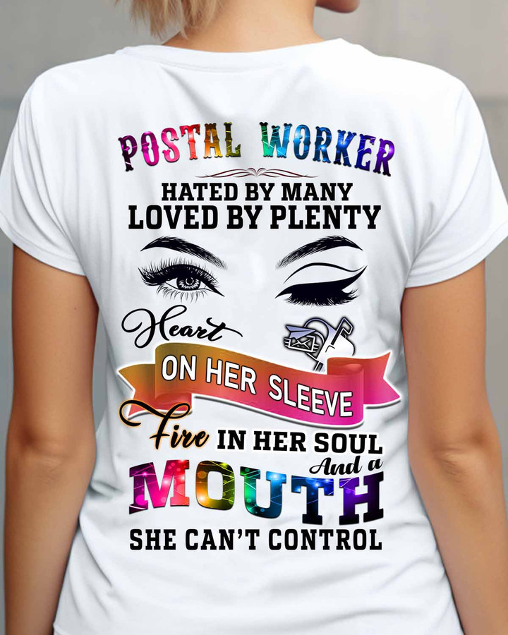 Postal Worker Heated by Many Loved By Plenty-T-shirt-#F190324BYPLE12BPOWOZ4
