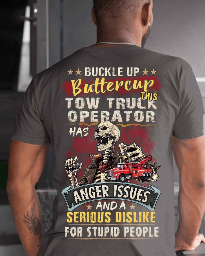 This Tow Truck Operator has anger Issue-T-shirt-#M300324BUCUT4BTTOZ5