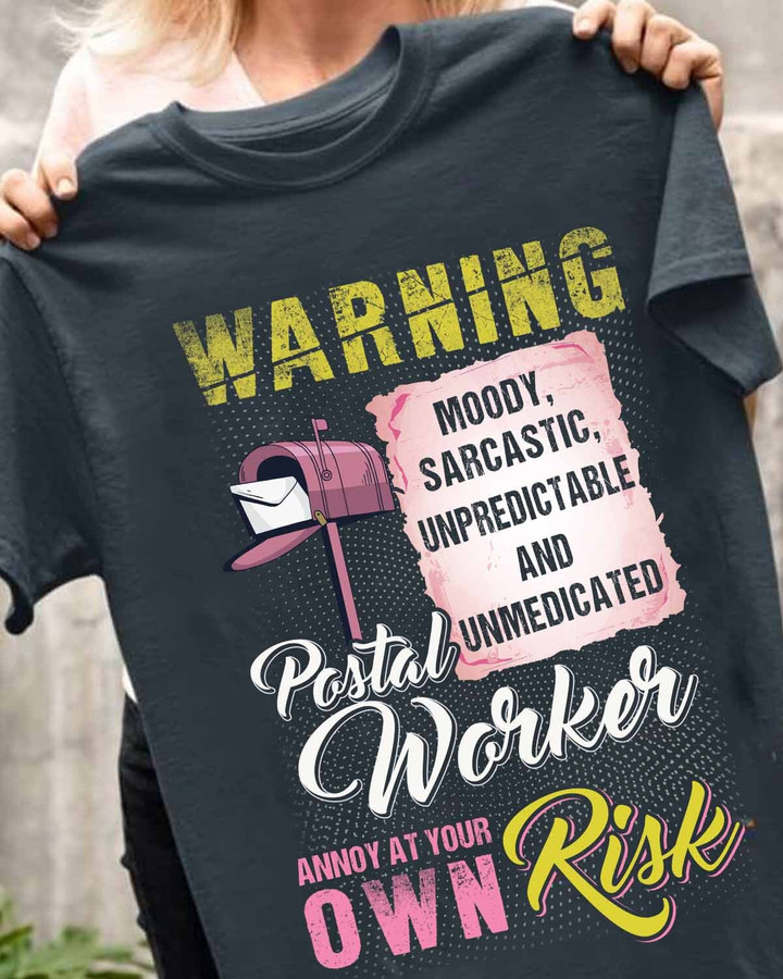 Postal Worker annoy at your own risk-T-shirt-#F040424UNPRE3FPOWOZ4