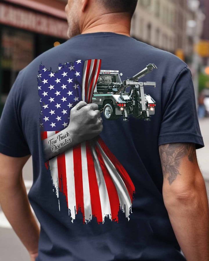 Proud Tow Truck Operator-T-shirt-#M060424USFLA58BTTOZ5