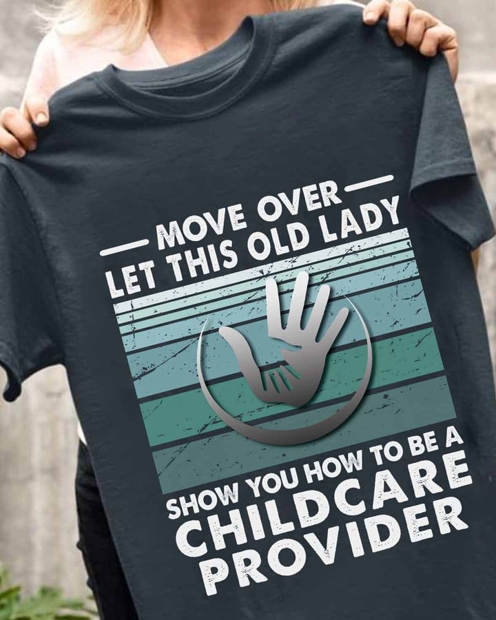 Awesome Childcare Provider-T-shirt-#F120424OLDLDY2FCHPRZ4