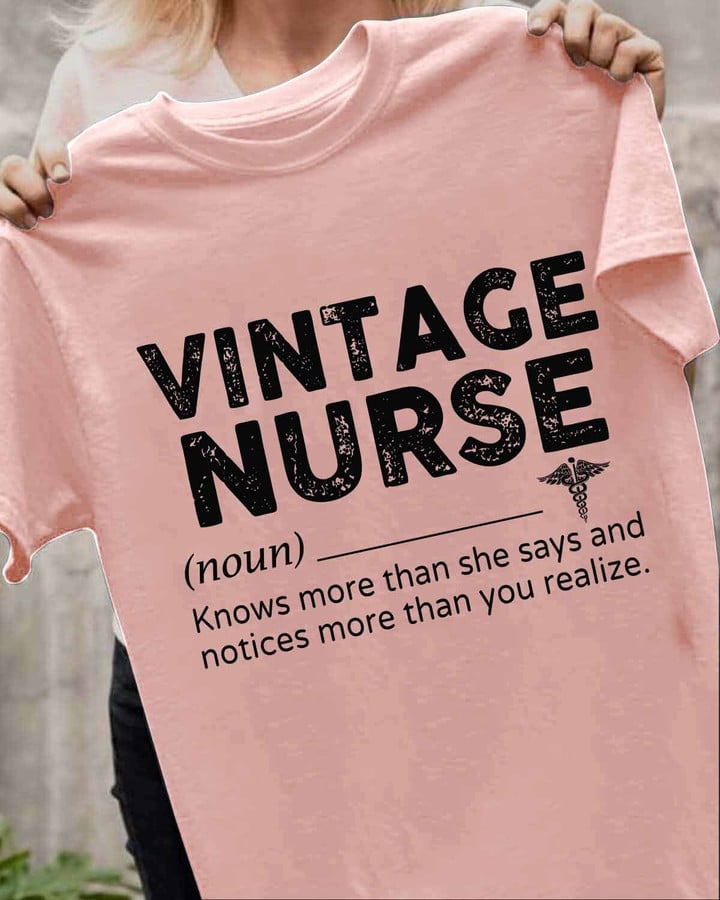 Awesome vintage Nurse-T-shirt-#F130424VINTA5FNURSZ4
