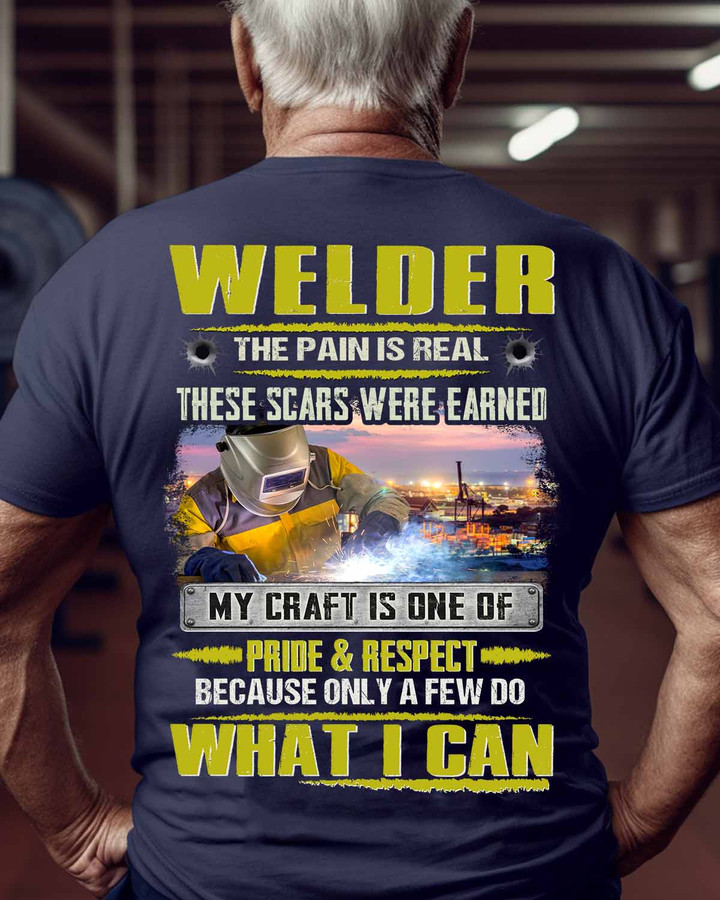 Welder The Pain is Real-T-shirt-#M160424PAIN7BWELDZ6