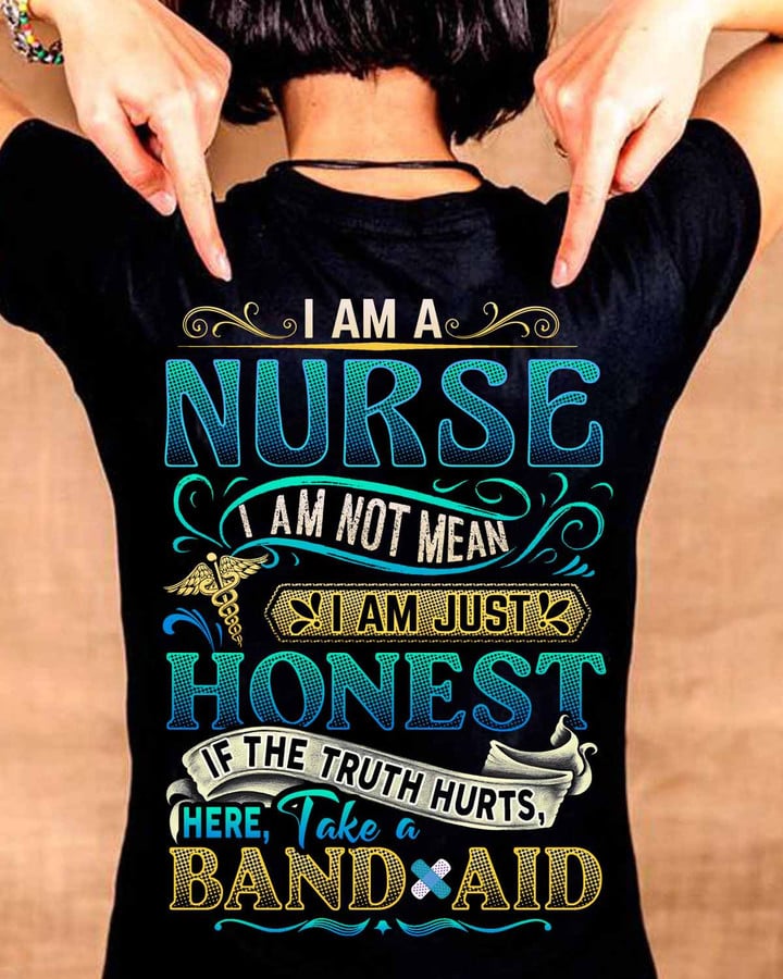 I am a Nurse-T-shirt-#F160424BANDAID6BNURSZ4