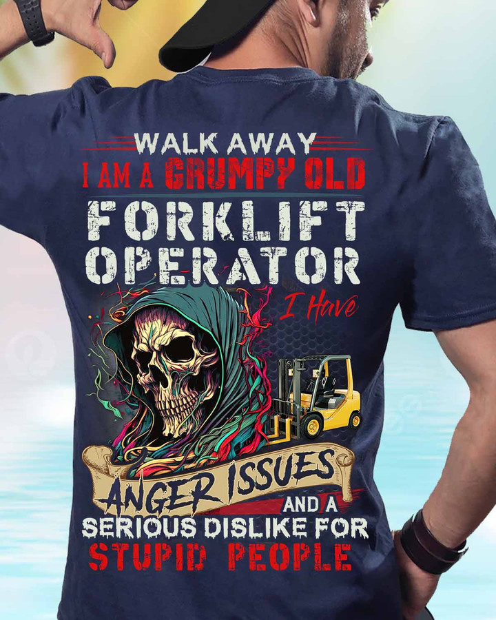 I am a Grumpy Old Forklift Operator-T-shirt-#M180424ANGIS14BFOOPZ6