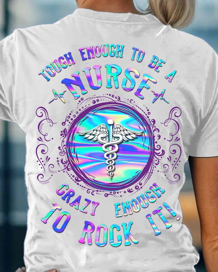 Tough enough to be a Nurse-T-shirt-#F230424ROKIT7BNURSZ4