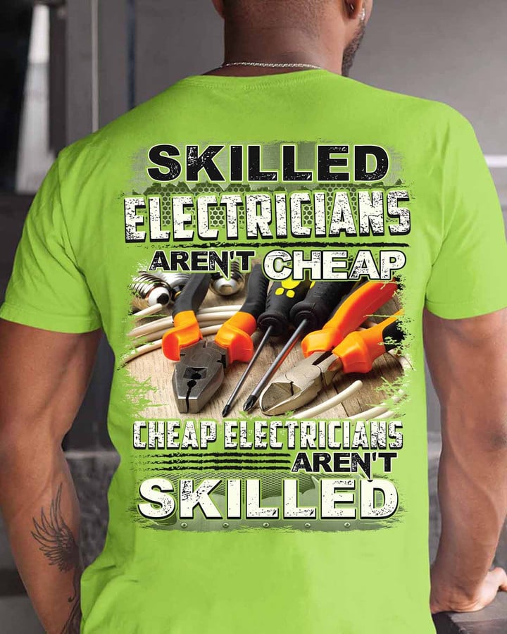 Awesome Electrician-T-shirt-#M230424SKILL22BELECZ6