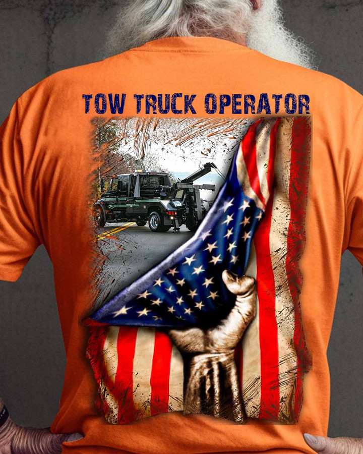 Proud Tow Truck Operator-T-shirt-#M230424USFLA54BTTOZ6