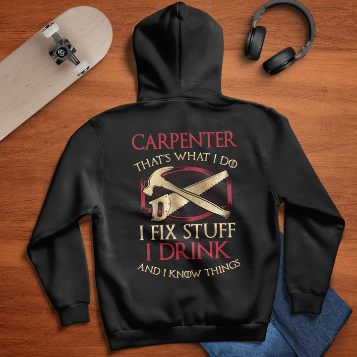 Carpenter I know Things- Black -Carpenter- Hoodie -#011022IKNOTH1BCARPZ6