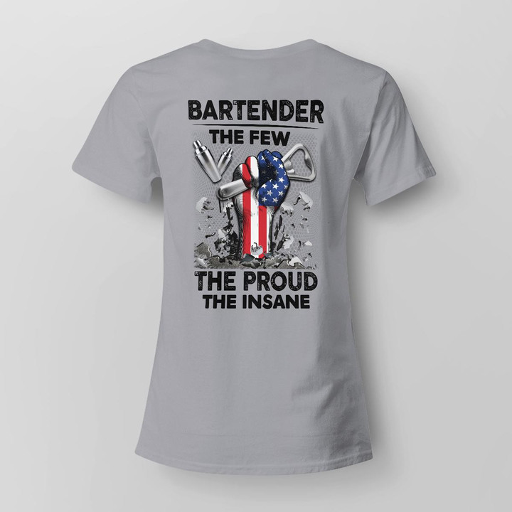 Bartender The Few The Proud The Insane - Sport Grey-Bartender- T-shirt -#300922INSANE6BBARTZ4