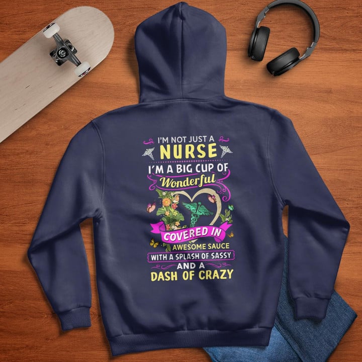 Crazy Nurse- Navy Blue -Nurse- Hoodie -#251022WOND10BNURSZ4