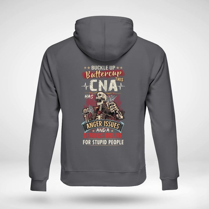 This CNA has anger issue - Charcol -CNA- Hoodie -#300922BUCUT4BCNAZ4