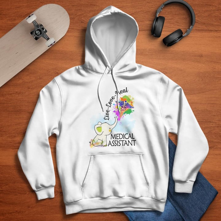 Awesome Medical Assistant- White-MedicalAssistant-Hoodie -#051122ELELILO1FMEASZ4