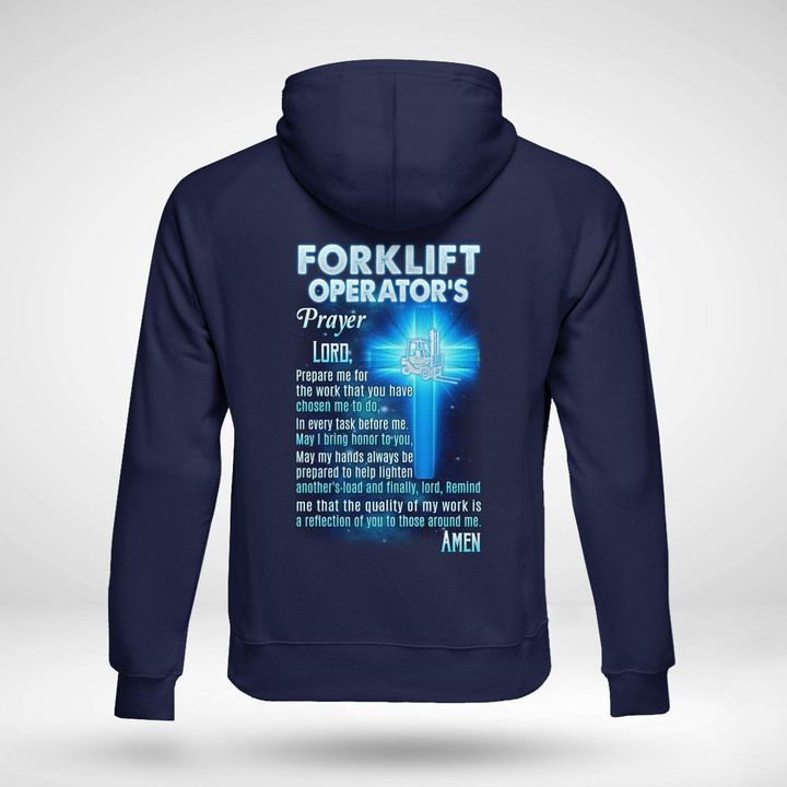 Forklift Operator's Prayer- Navy Blue -ForkliftOperator- Hoodie -#011022EVTAS5BFOOPZ6