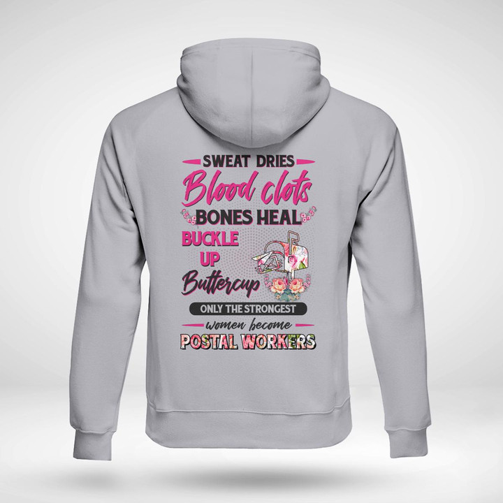 Only The Strongest women become a Postal Workers - Sport Grey-PostalWorker- Hoodie -#141022BUCUP15BPOWOZ4