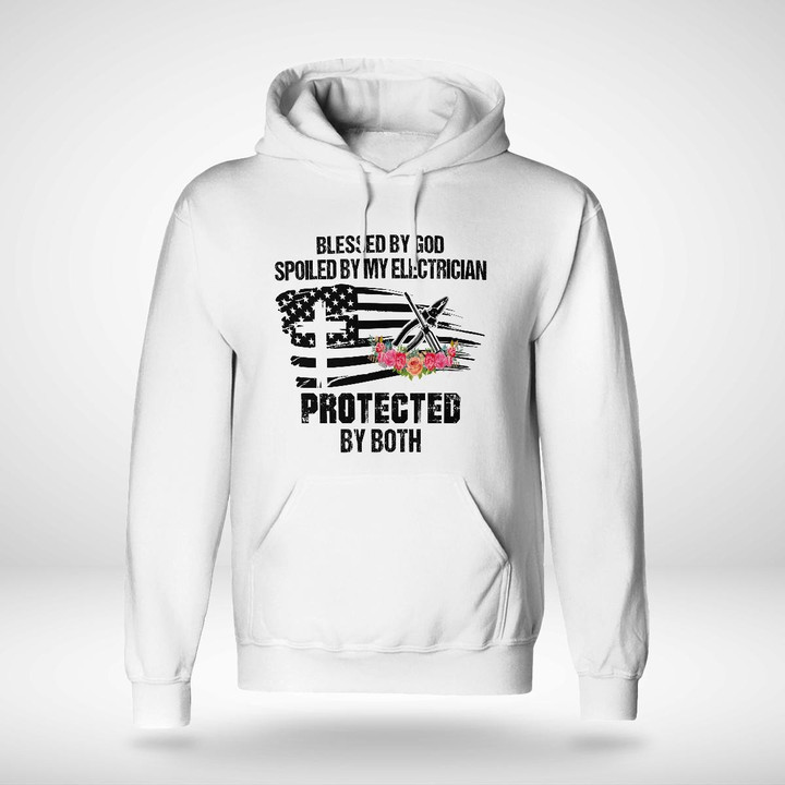 Spoiled by My Electrician- White-Electrician-Hoodie-#051022PROBY6FELECZ6