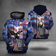 9-11 Never Forget Hoodie Eagle American Flag Christian Memorial Patriot Day Clothing