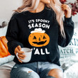 Spooky Season Sweatshirt Pumpkin It's Spooky Season Y'all Halloween Crewneck Gifts
