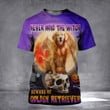 Never Mind The Witch Beware Of The Golden Retriever 3D Shirt Dog Owner Gifts For Halloween