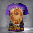 Never Mind The Witch Beware Of The Pomeranian 3D Shirt Halloween Holiday Cute Tees Dog Lovers