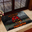 Nothing Scares Me I Am A Firefighter Doormat Halloween Welcome Mat Gift For Fireman
