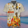 Fall For Jesus He Never Leaves Hawaii Shirt Holiday Thanksgiving Christian Clothing Mens