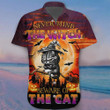 Never Mind The Witch Beware Of The Cat Hawaii Shirt Angry Cat Halloween Clothing Mens Gift