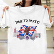 Queen Elizabeth Shirt Time To Party Union Jack Queen Elizabeth II Celebration T-Shirt