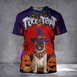 Pug Pumpkin Treat Or Treat Halloween 3D Shirt Spooky Halloween Pug Themed Gifts