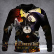 Schnauzer Halloween Town Trick Or Treat Hoodie Dog Lovers Halloween Apparel Gift For Him
