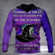 Home Of The Descendants Of The Witches Hoodie Funny Quotes Halloween Clothing Gift For Dude