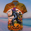 Bigfoot Trick Or Treat Hawaii Shirt Funny Animal Halloween Shirts Gifts For Bigfoot Lovers