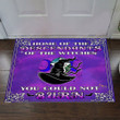 Home Of The Descendants Of The Witches Doormat Holiday Halloween Funny Front Door Mats