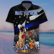 German Shepherd Back The Blue Hawaii Shirt Thin Blue Line Halloween Shirts Dog Themed Gifts