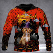 Poodle Happy Halloween Hoodie Pumpkin Spooky Halloween Themed Clothing Poodle Themed Gifts