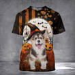 Corgi Puppy Pumpkin Halloween T-Shirt Cute Dog Halloween Shirts Gifts For Corgi Lovers
