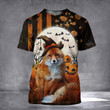 Fox Pumpkin 3D Halloween Shirt Spirit Halloween T-Shirts Fox Themed Gift