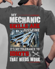 My Mechanic Skills Are Just Fine T-Shirt Cool Mechanic Shirts For Men