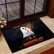 Ghost Nothing Scares Me I'm A Hairstylist Doormat Funny Ghost Door Mat Indoor Salon Decor